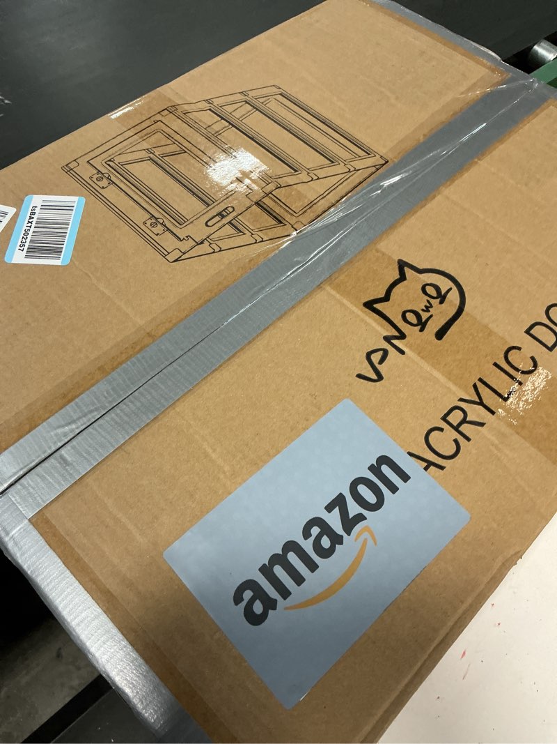 Condition photo showing Good Condition for Clear Acrylic Dog Playpen... Small Dogs (23.