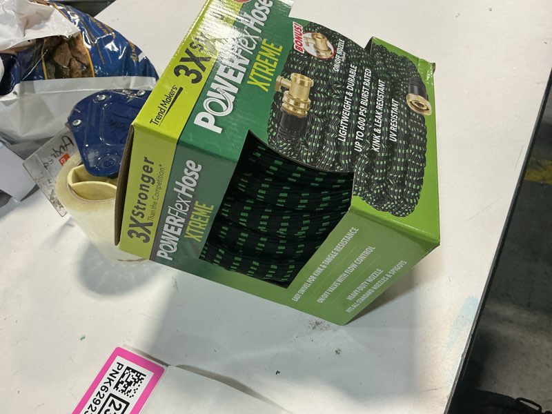 Condition photo showing New/Like New for flex-able hose flex-able xtreme hose 50ft - kink free, expandable, heavy duty, green garden hose