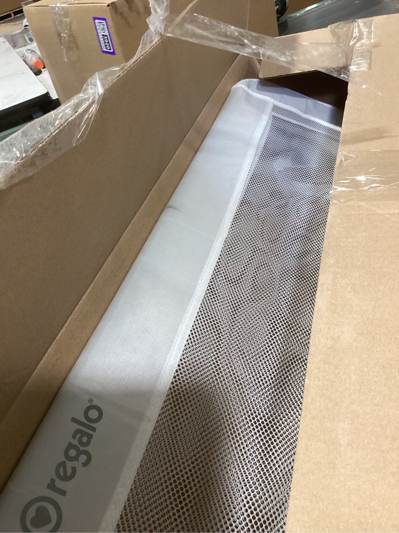 Condition photo showing Good Condition for regalo swing down crib rail, with reinforced anchor safety system 33 inch