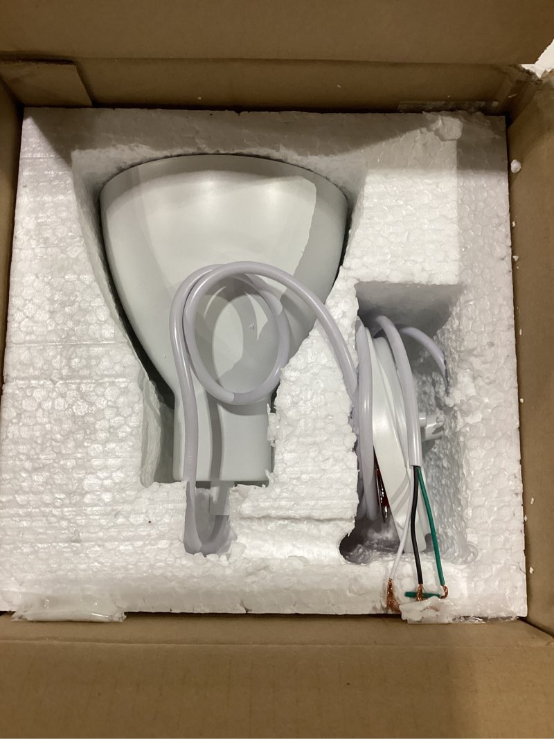 Condition photo showing New/Like New for Aspen Creative 61177-23-1 Adjustable Indoor Pendant 1 Light, Alabaster White Finish, 6" W x 6-1/2"H 1 Light - 6" Diameter Alabaster White