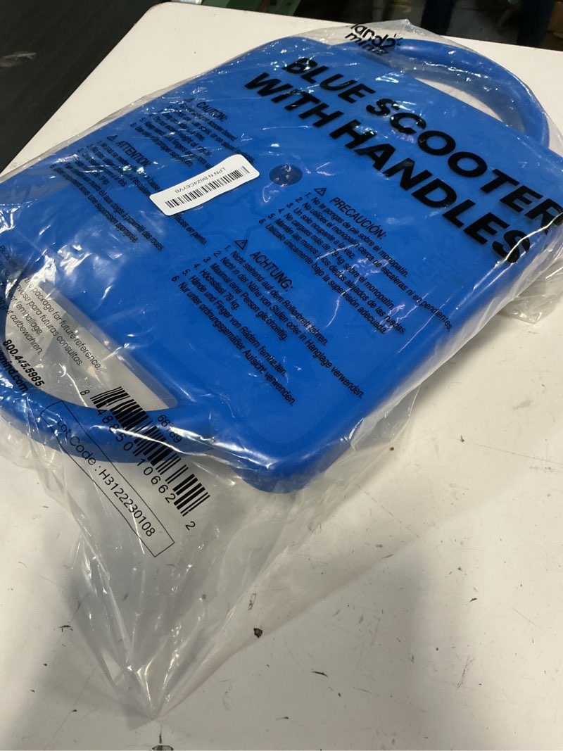 Condition photo showing New/Like New for hand2mind Blue Speedway Racer Scooter Board, Floor Scooter Board, Gross Motor Toys, Kids Exercise & Physical Education Equipment, Playground Toys, Indoor Active Play, Toddler Outdoor Activities Scooter Board, Blue