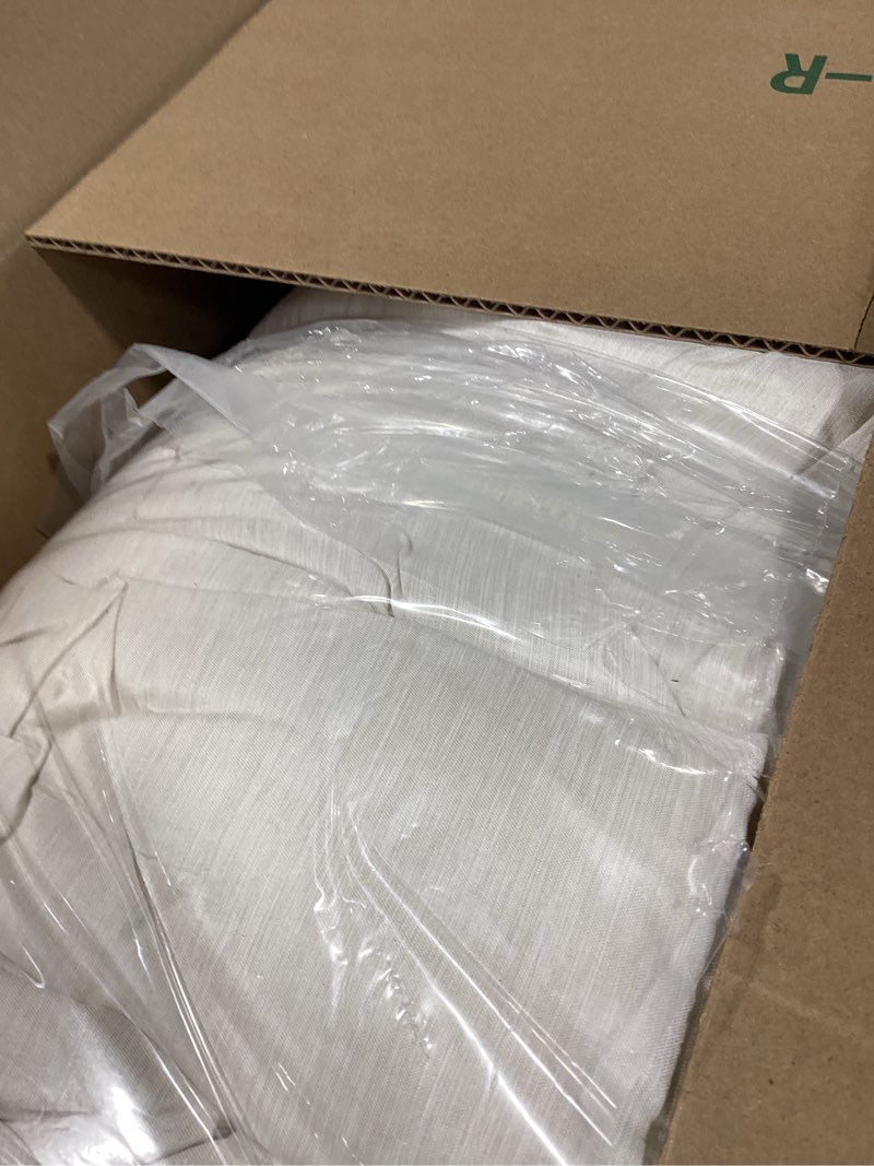 Condition photo showing Good Condition for bedsure super king comforter set - beige soft bedding for all seasons, cationic dyed bed set, 3 pieces, 1 super king size comforter (120"x120") and 2 pillow shams (20"x36"+2") super king 05 - beige