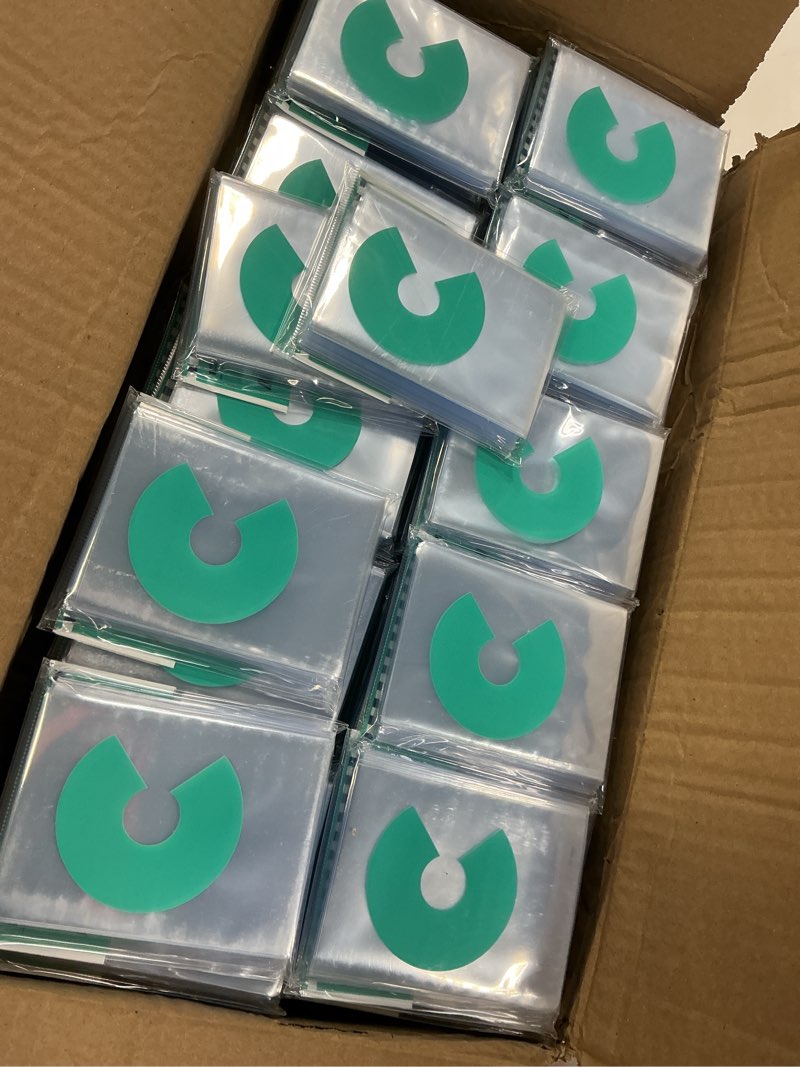 Condition photo showing New/Like New for 10000ct Clear Card Sleeves for Trading Cards, Soft Baseball Sports Card Sleeves, Soft Plastic Protector Fit for MTG Game Standard Cards