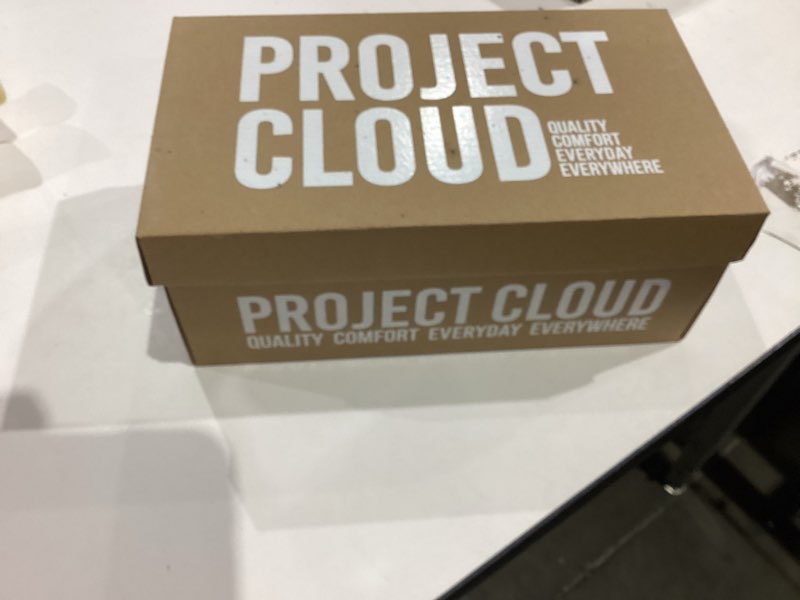 Condition photo showing New/Like New for Project Cloud Sneakers for Women - Memory Foam Spring Shoes for Women Footwear - Slip-On Boat Shoes - Non Slip Fashion Sneakers - Lightweight Loafers (Seasalt, Gray, 7)