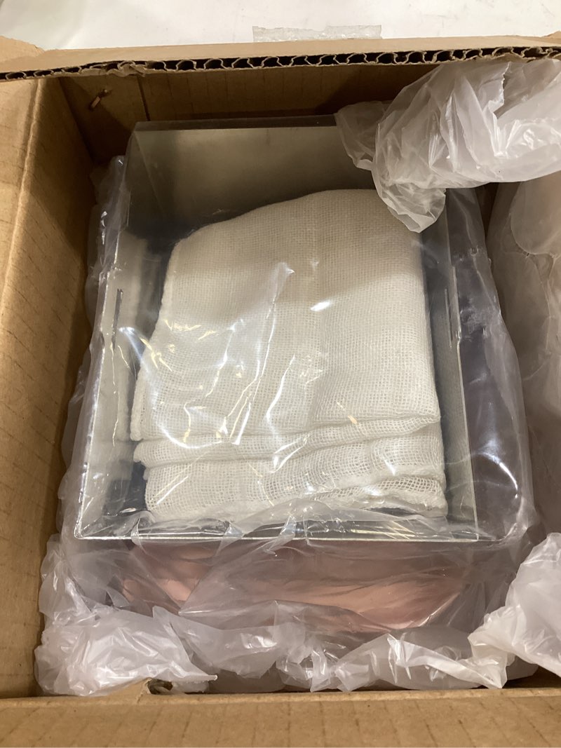 Condition photo showing Good Condition for shuess tofu press stainless steel,vegan tofu presser,fast & efficient water removal for firm tofu complete set with drip tray, versatile for paneer and cheese press, dishwasher safe