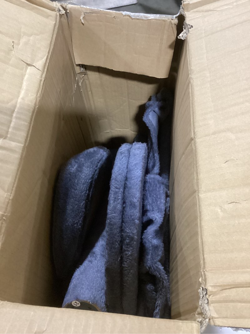 Condition photo showing As Is for Yaheetech 54in Cat Tree, Multi-Level Cat Tower with Spacious Kitten-ear Perch, 2 Cozy Caves, Scratching Posts, Climbing Ladder, 2 Plush Balls, Durable Pet House Furniture for Indoor Kittens, Dark Gray Dark Gray 54in