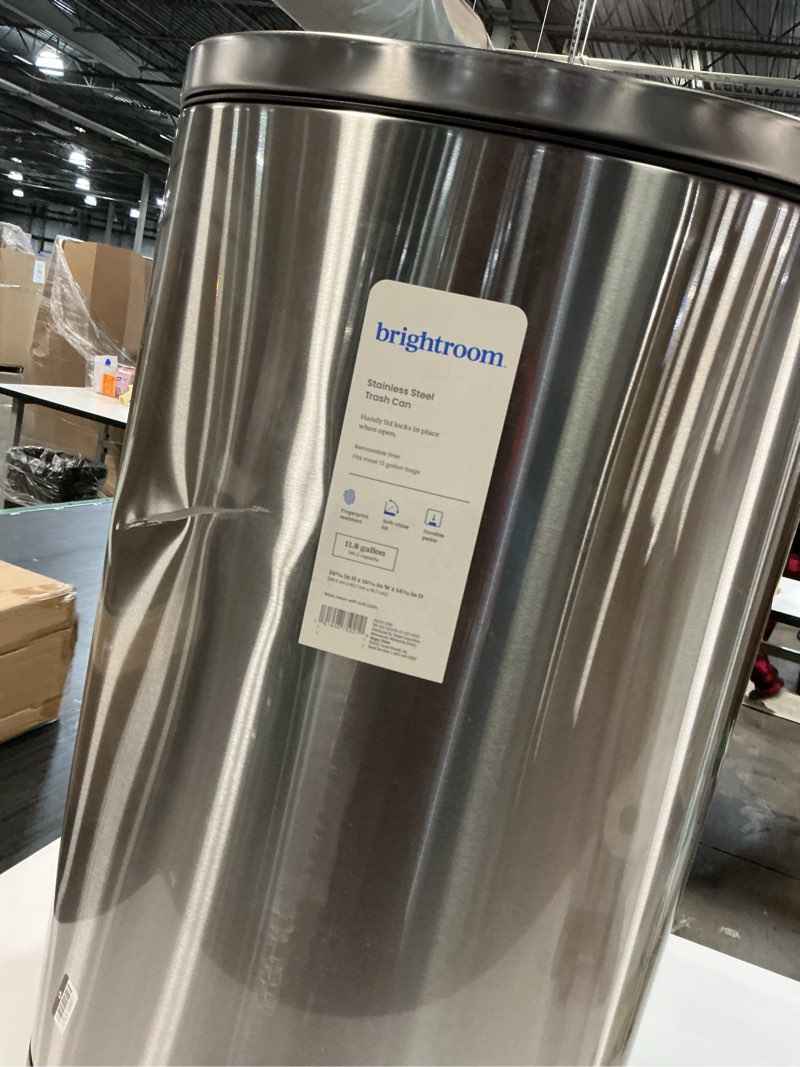 Condition photo showing As Is for 45l d shape step trash can - brightroom™