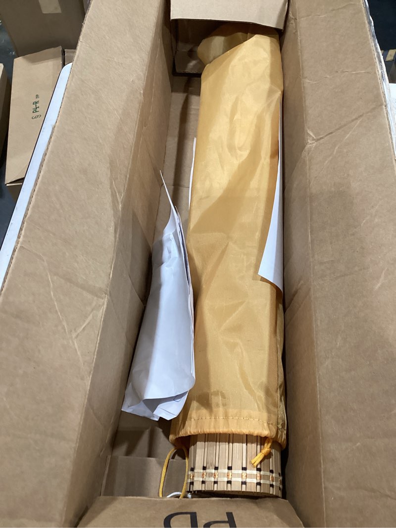 Condition photo showing Good Condition for xiuxiu bamboo roller shades roman shades for window roll up blinds for home light filtering indoor outdoor patio a 24"" wx63 h, colour a colour a 24"w x 63"h
