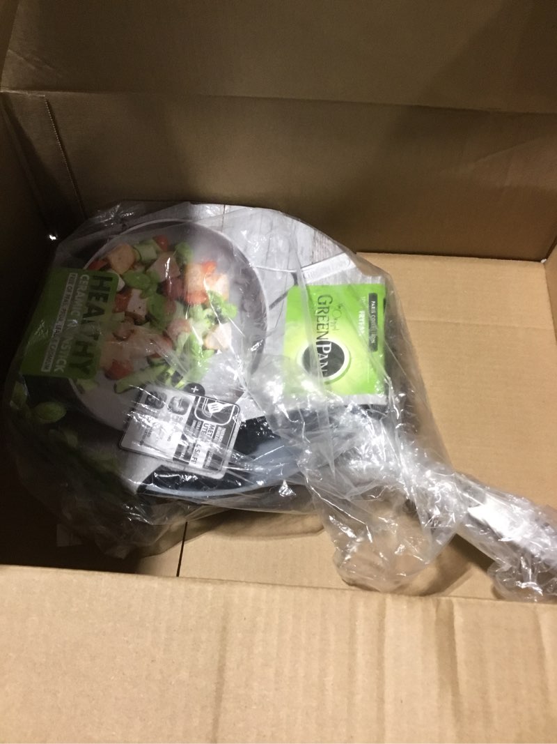 Condition photo showing Good Condition for GreenPan Paris Pro Hard Anodized Healthy Ceramic Nonstick, 10" Frying Pan Skillet, PFAS-Free, Dishwasher Safe, Grey 10" Frying Pan Skillet Nonstick