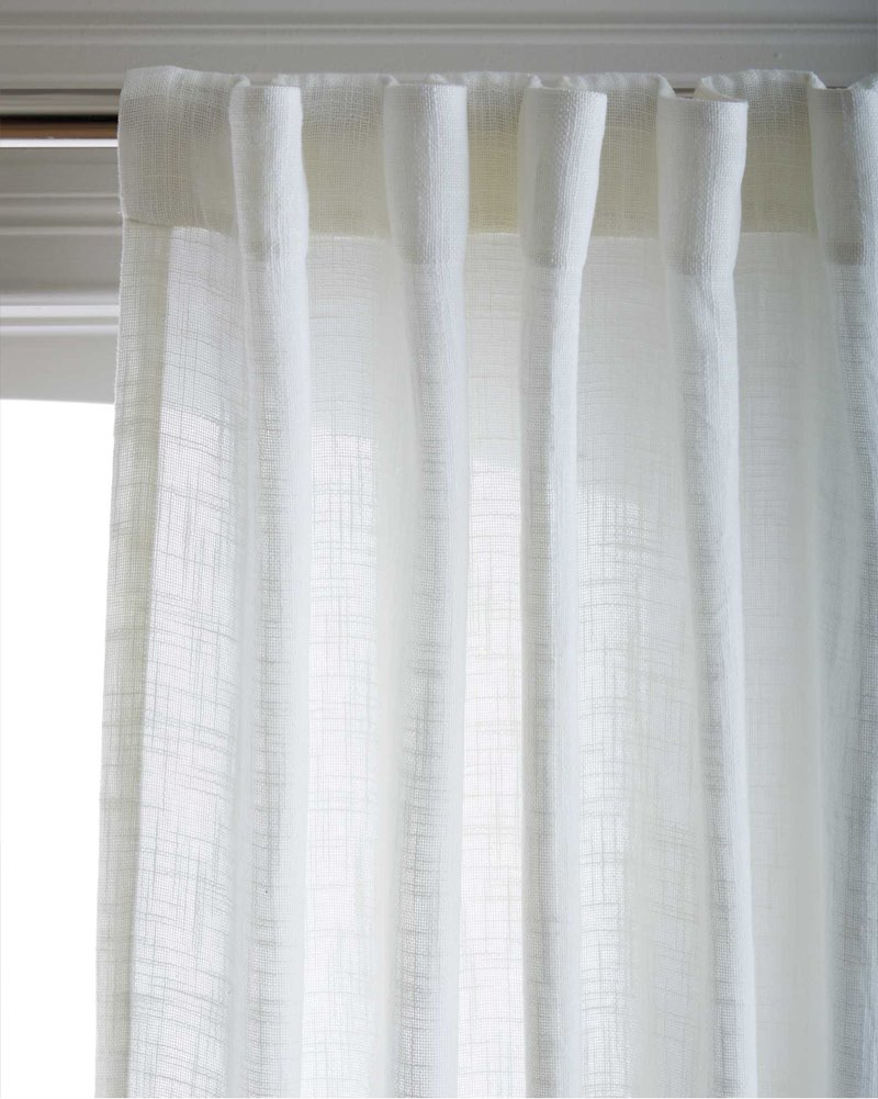 Quince Cotton Sheer Curtain 48 in X 96 in (single panel)