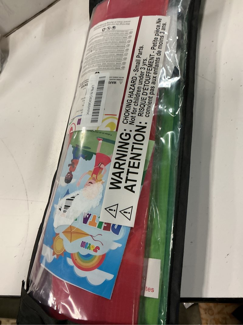 Condition photo showing Good Condition for joyin 3 packs large delta kite gradient rainbow, easy to fly huge for kids and adults, large delta beach kite for outdoor games and activities gradiant by single color