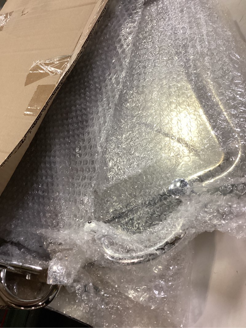 Condition photo showing Good Condition for 2 Pcs Stainless Steel Serving Tray, Heavy Duty Portable Metal Serving Tray with Handle Mirror Polished Steel Buffet Snack Salver for Coffee, Desserts, Cakes(Square,19 x 13,16" X 12") Square 19 x 13",16" X 12"