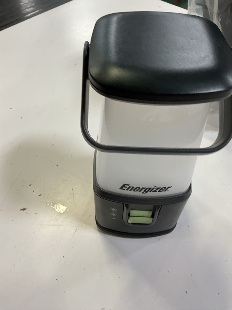 Condition photo showing Good Condition for energizer weatheready led camping lantern pro-360, ipx4 water resistant tent light, ultra bright battery powered lanterns for camping, outdoors, emergency power outage black 1-pack