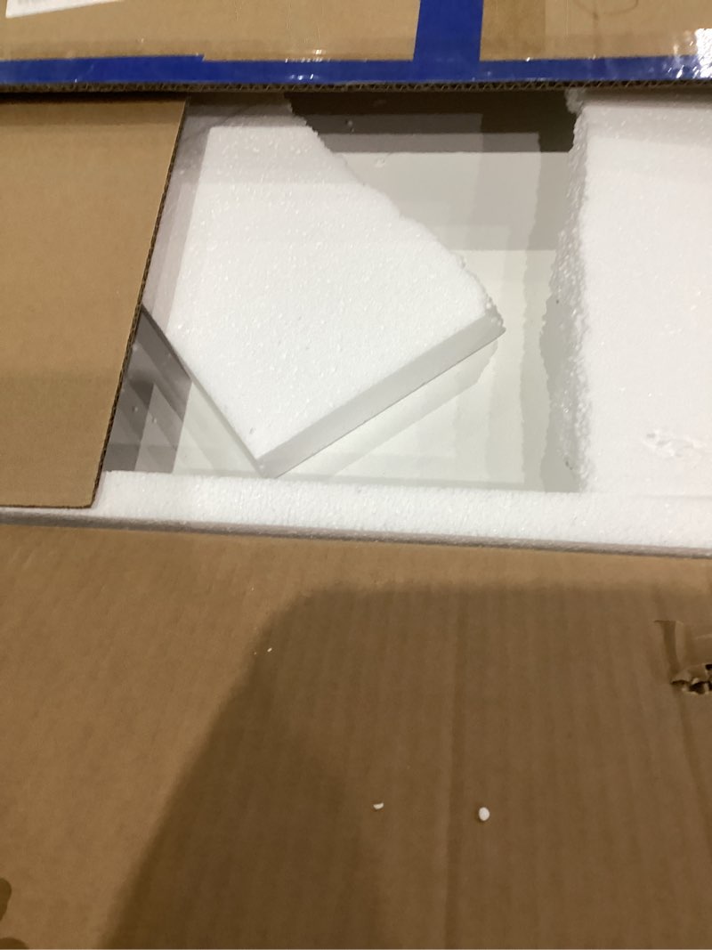 Condition photo showing As Is for 6 PCS Wire Rack Covers for Pantry Wood Grain, 30''W * 16''D(Ready to Use) Faux Wood Shelf Covers for Wire Shelving, Rustic Closet Shelves Covering Toppers, for Pantry, Bathroom, Kitchen, Garage Light Wood 16''D * 30''W