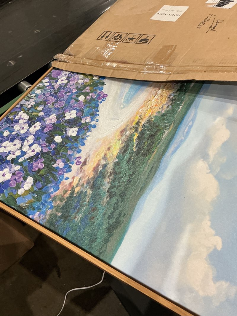 Large Flower Landscape Painting