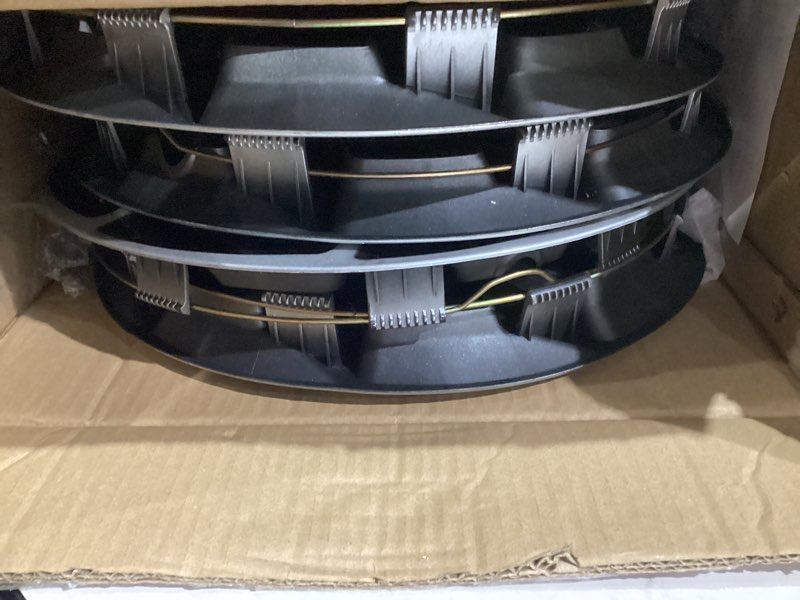 Condition photo showing Good Condition for SCITOO Snap On Hubcap Rim 15 inch Auto Tire Replacement Exterior Cap OEM Steel Wheel Hubcaps Wheel Cover black 15 in