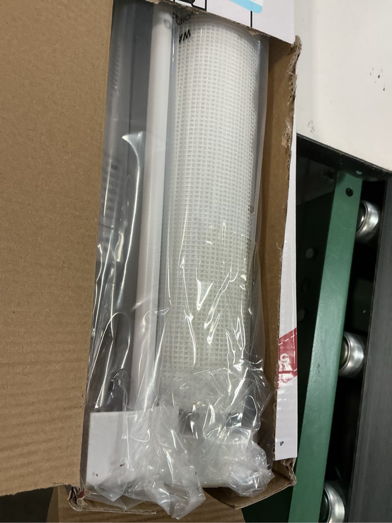 Condition photo showing As Is for Reinforced 42" Extra Tall x 75" Wide Retractable Gate with Support Rods - Prevent Crawling Under Extra Tall Baby Gate Retractable Dog Gate Indoor Long Dog Gate Outdoor Retractable Pet Gate, White White (42" Tall x 75" Wide)