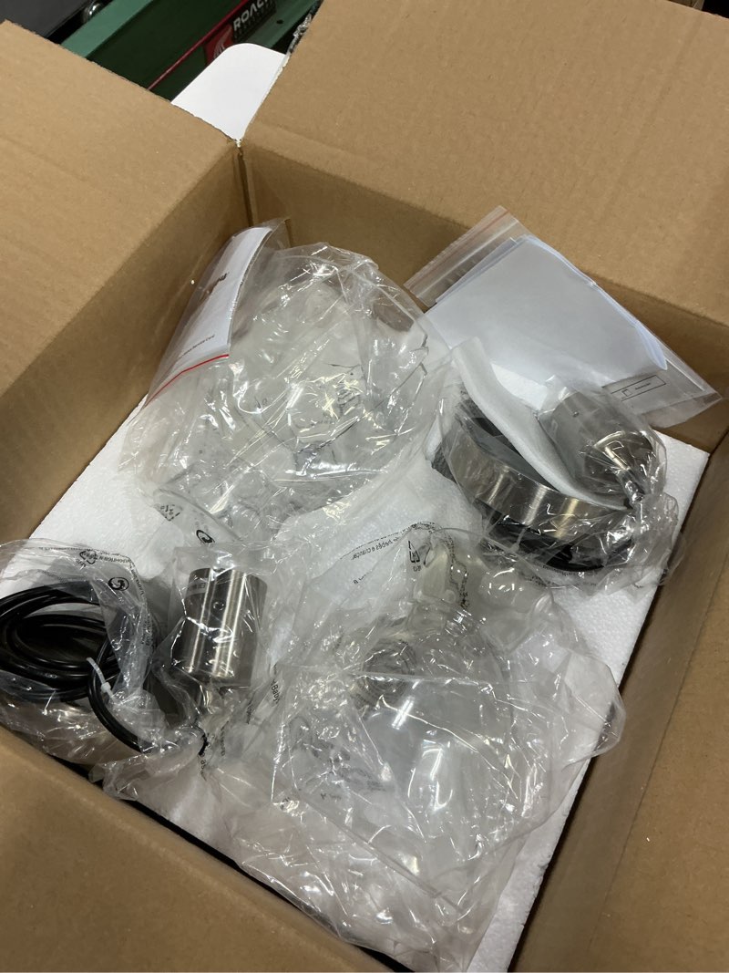 Condition photo showing As Is for Brushed Nickel Pendant Lights Kitchen Island 2 Pack, 5.9“ Small Hammered Glass Pendant Light Fixtures, Adjustable Modern Hanging Lights Kitchen Pendant Lighting over Island Sink Bathroom Dining Room Brushed Nickel 2 Pack