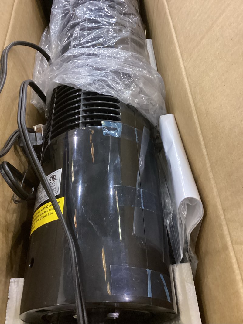 Condition photo showing New/Like New for Space Heater for Indoor Use, 34" Space Heater for Large Room, 1500W Tower Heater with Remote, Adjustable Thermostat, 12H Timer, 70° Oscillation, Overheat & Tip-Over Protection, Black