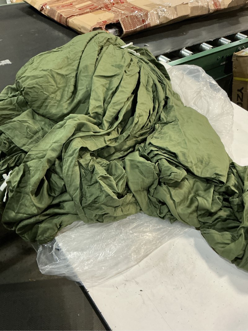 Condition photo showing Good Condition for quince bamboo deluxe bedding bundle, king, olive