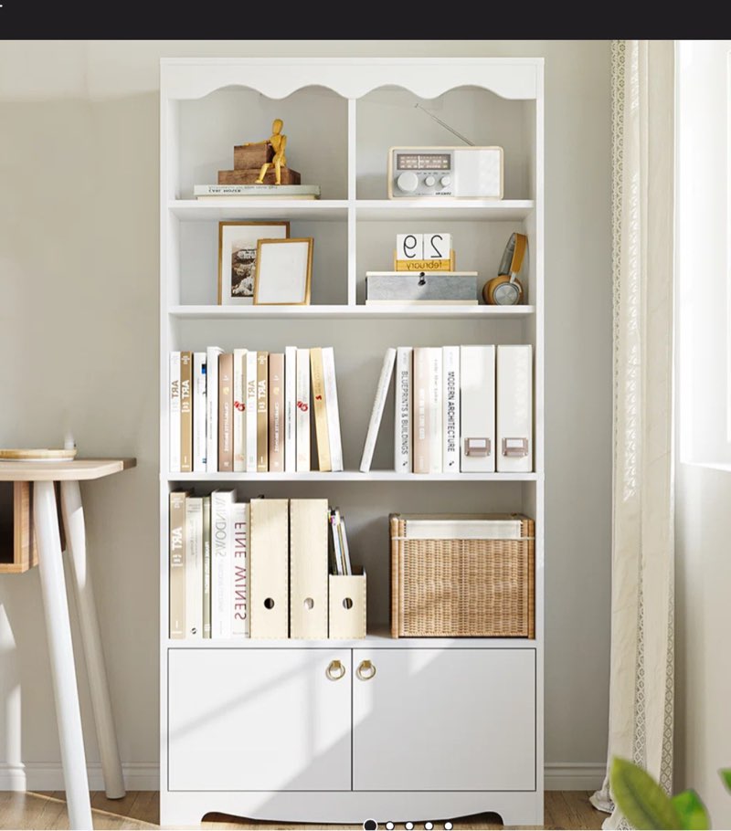 Saxapahaw 63" H x 31.5" W Standard Bookcase