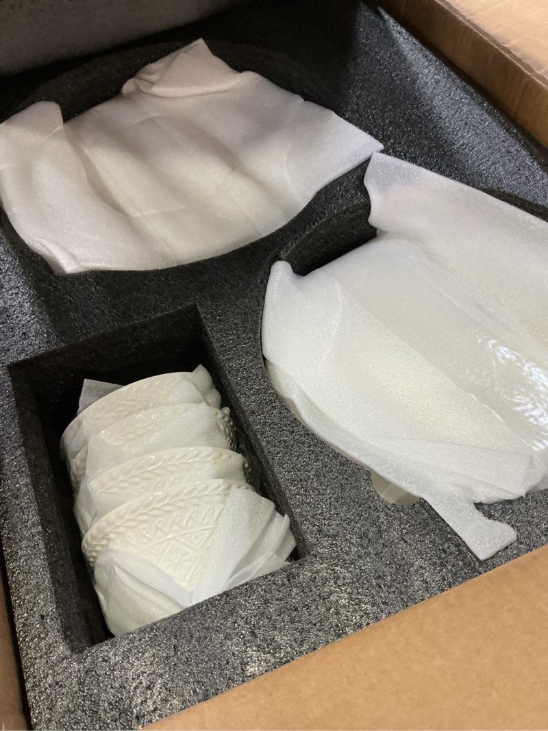 Condition photo showing New/Like New for Dinnerware sets plates and bowls sets modern plates,Ceramic Dinnerware Sets,12 Pieces Porcelain Lightweight Plates,Scratch Resistant Dish Set (style - 13, 4 - Set (12pcs)) style - 13 4 - Set (12pcs)