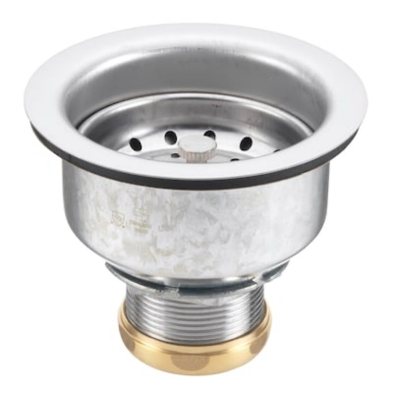 allen + roth 4.5-in Stainless steel Rust Resistant Strainer with Lock Mount Included