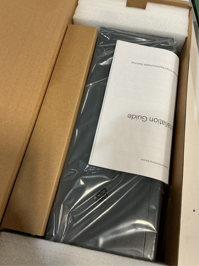 Condition photo showing New/Like New for tp-link tl-sg1024 | 24 port gigabit ethernet switch | plug and play | sturdy metal w/shielded ports | rackmount | fanless | 3 year manufacturer warranty | unmanaged, black 24 port, unmanaged