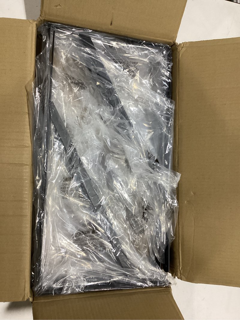Condition photo showing Good Condition for 8 pack l22 x h 12" black heavy duty shelf brackets with screws metal shelf brackets shelf support angle brackets for shelves l brackets heavy duty floating shelf 8 pack-black 22''x12''
