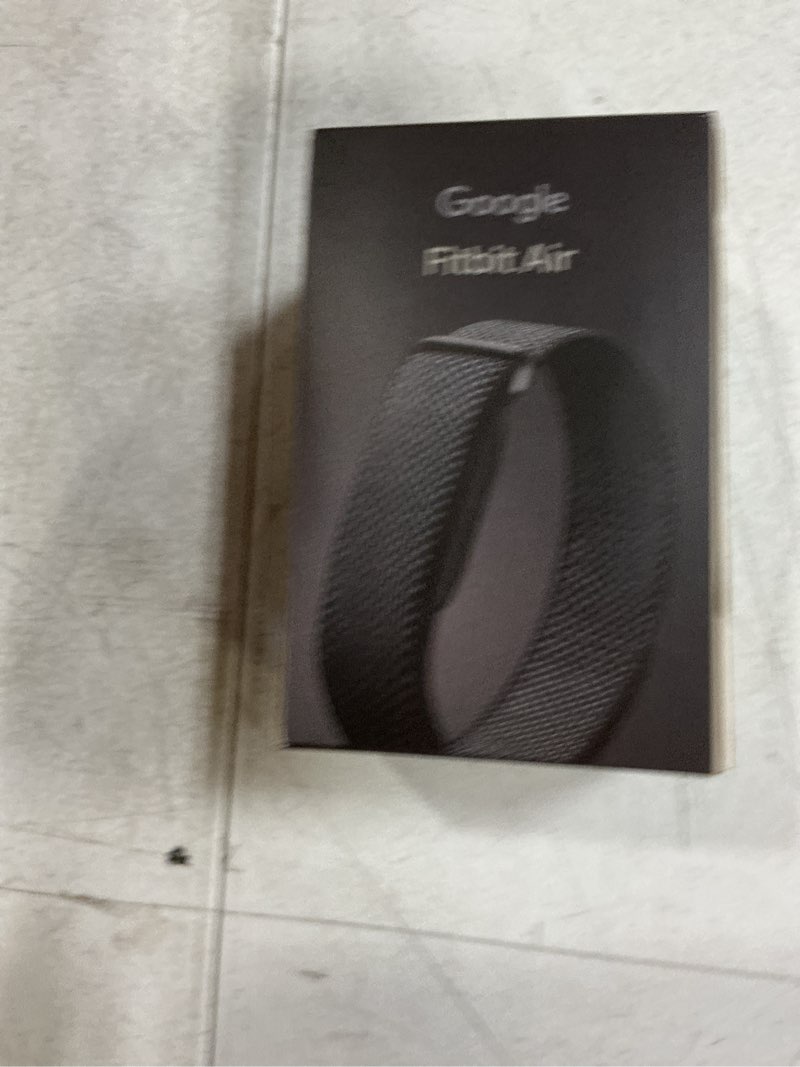 Condition photo showing New/Like New for google fitbit air - screenless activity tracker with fitness, heart rate, and sleep tracking - personalized ai-powered coaching - up to 7 days’ battery life - works with ios and android - obsidian fitbit air obsidian one size tracker (130-210 mm)