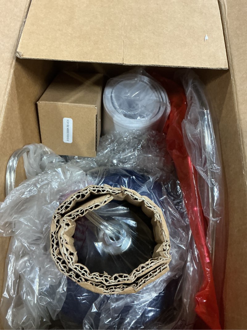 Condition photo showing Good Condition for 24.5" navy blue table lamp modern bedside ceramic lamps for living room 3-way dimmable entryway nightstand farmhouse lamp for home office bedroom, bulb included