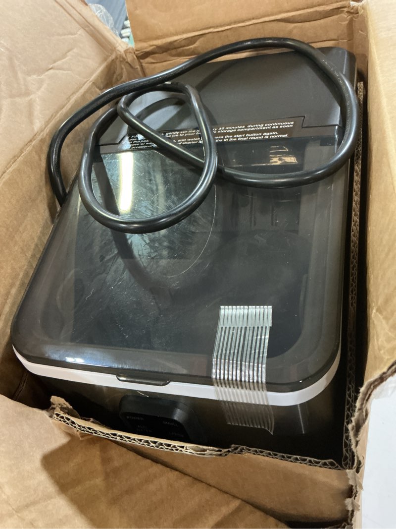 Condition photo showing Good Condition for aeitto ice maker countertop 26lbs/24h, ice machine 8 ice cubes ready in 6 mins, 2 sizes of bullet ice portable ice makers with basket & scoop, auto self-cleaning for home/kitchen/office stainless