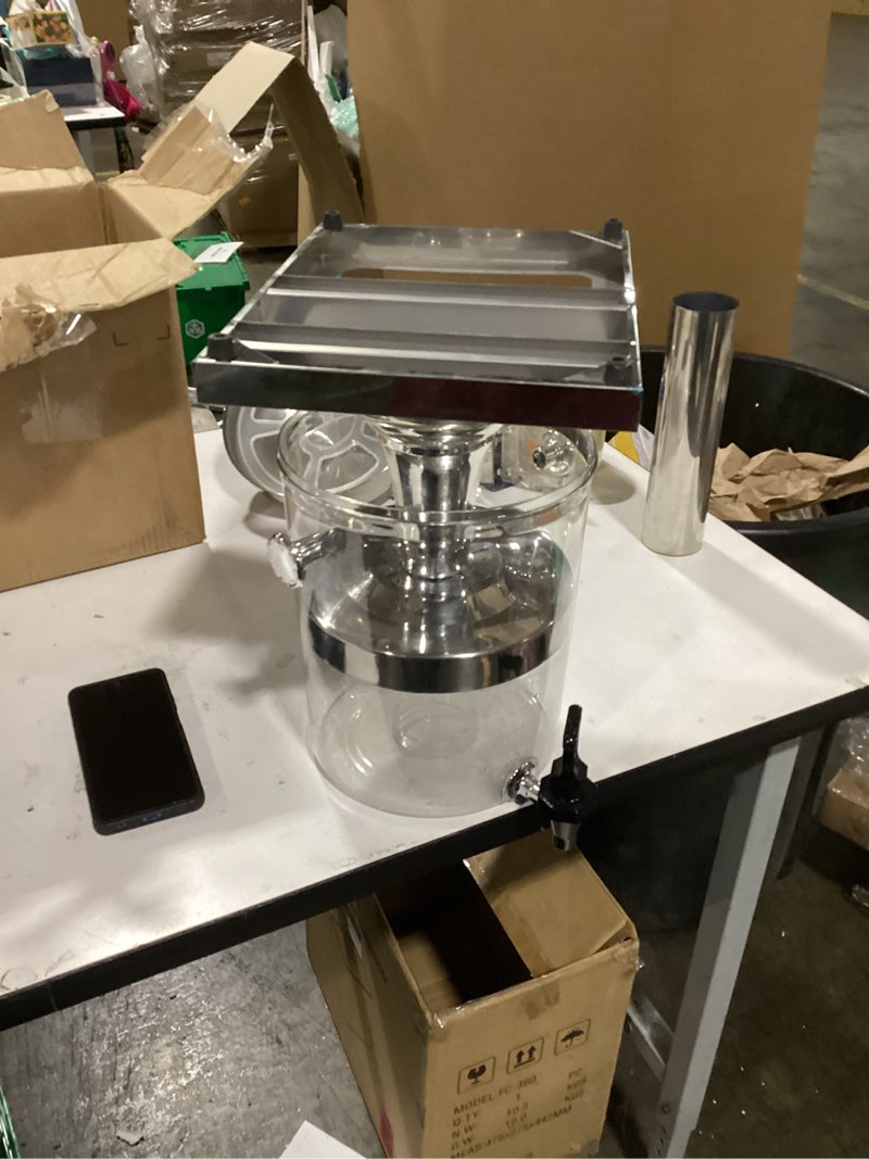 Condition photo showing Good Condition for 2 Gal Single Beverage Dispenser, Hot Cold Drink Dispenser with Ice Container and Stainless Steel Drip Trays for Parties Buffet Catering Cold Drinks and Beer