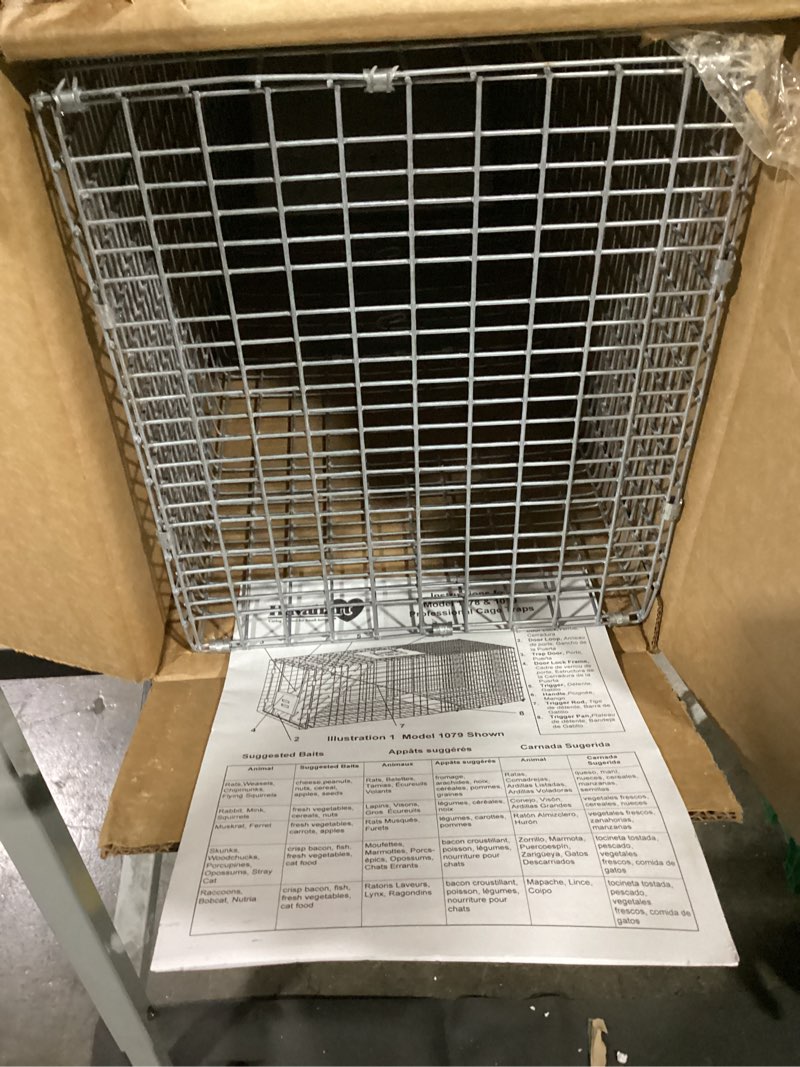 Condition photo showing Good Condition for HAVAHART 1079SR Large 1-Door Humane Catch and Release Live Animal Trap Cage - Live Raccoon Trap, for Bobcats, Beavers, Dogs, & More