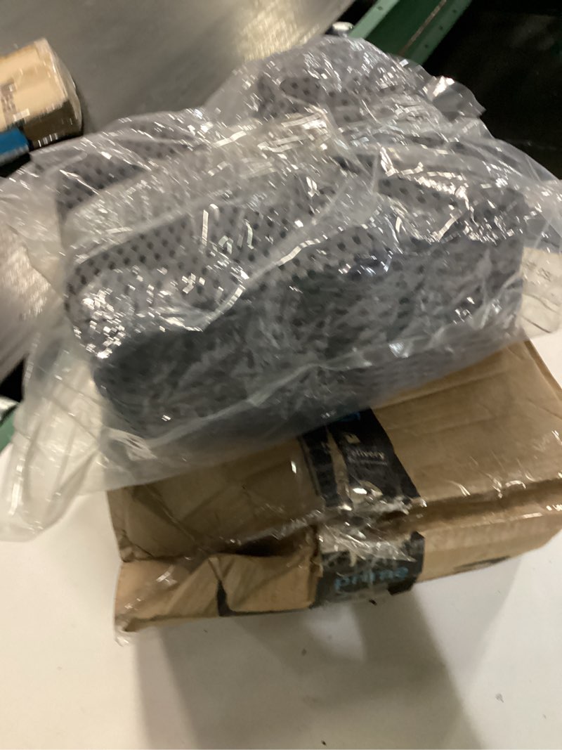 Condition photo showing As Is for grey wedge pillow