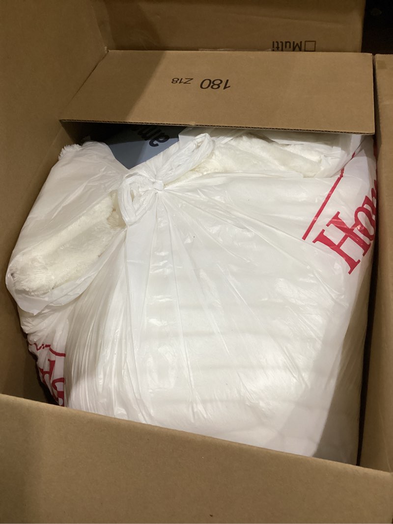 Bedsure GentleSoft California King Size White Fleece Blanket for Bed - Cozy Soft Blankets for Women,