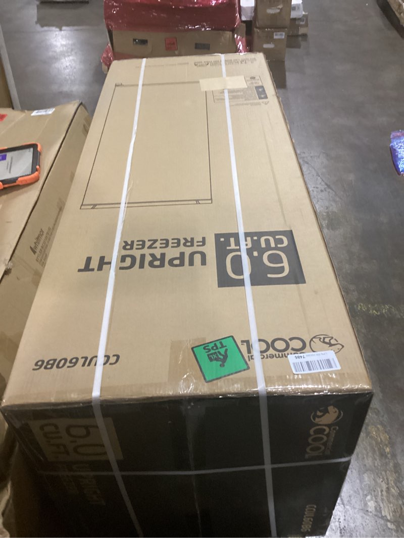 Condition photo showing Good Condition for Commercial Cool Upright Freezer, Stand Up Freezer 6 Cu Ft with Reversible Door, Black