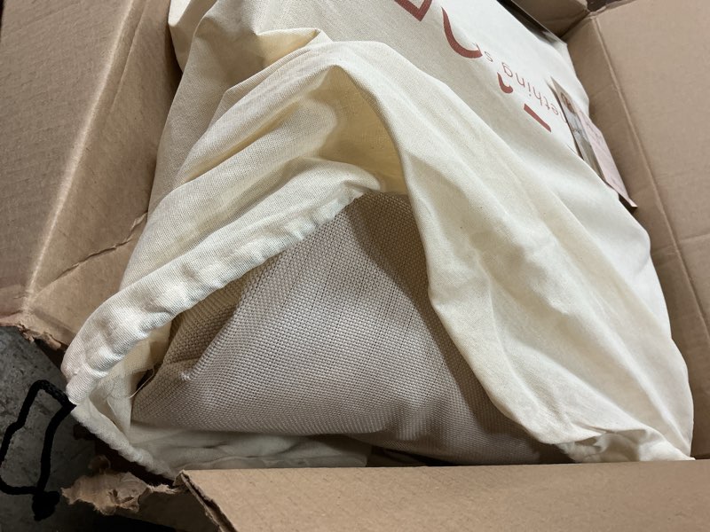 Condition photo showing Good Condition for badesofa® luxury bath pillow s - ultra comfortable & quick-drying bath back pillow - washable full body bath pillow for bathtub - therapeutic head and neck support - luxury spa cushion in ivory pearl ivory pearl small (single pillow)