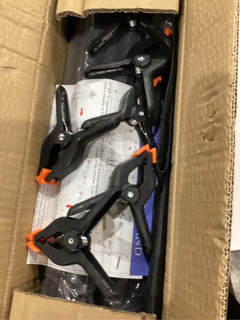 Condition photo showing Good Condition for Portable T-Shape Backdrop Stand Support Kit 8x7.2ft, Adjustable Photography Green Screen Backdrop Stand for Parties, Photography Videography Studio (8×7.2Ft)