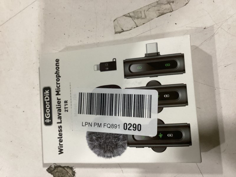 Condition photo showing New/Like New for usb c lavalier microphone wireless mini mic for type-c android phone/tablet/pc video recording clip-on mics with rotatable clip&denoise recording, ideal for vlog tiktok youtube podcast content creator black mic 1(usb-c + lightning)