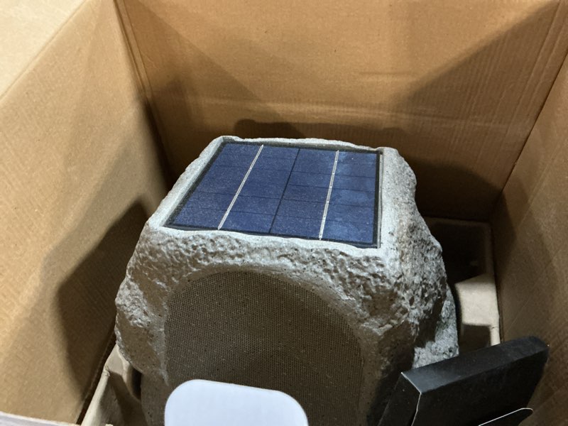 Condition photo showing Good Condition for victrola rock speaker connect, stone, wireless outdoor with bluetooth 5.3, 22-hour battery life, with solar charging, link up to 20 rock speakers, ip65 water & dust resistant stone single