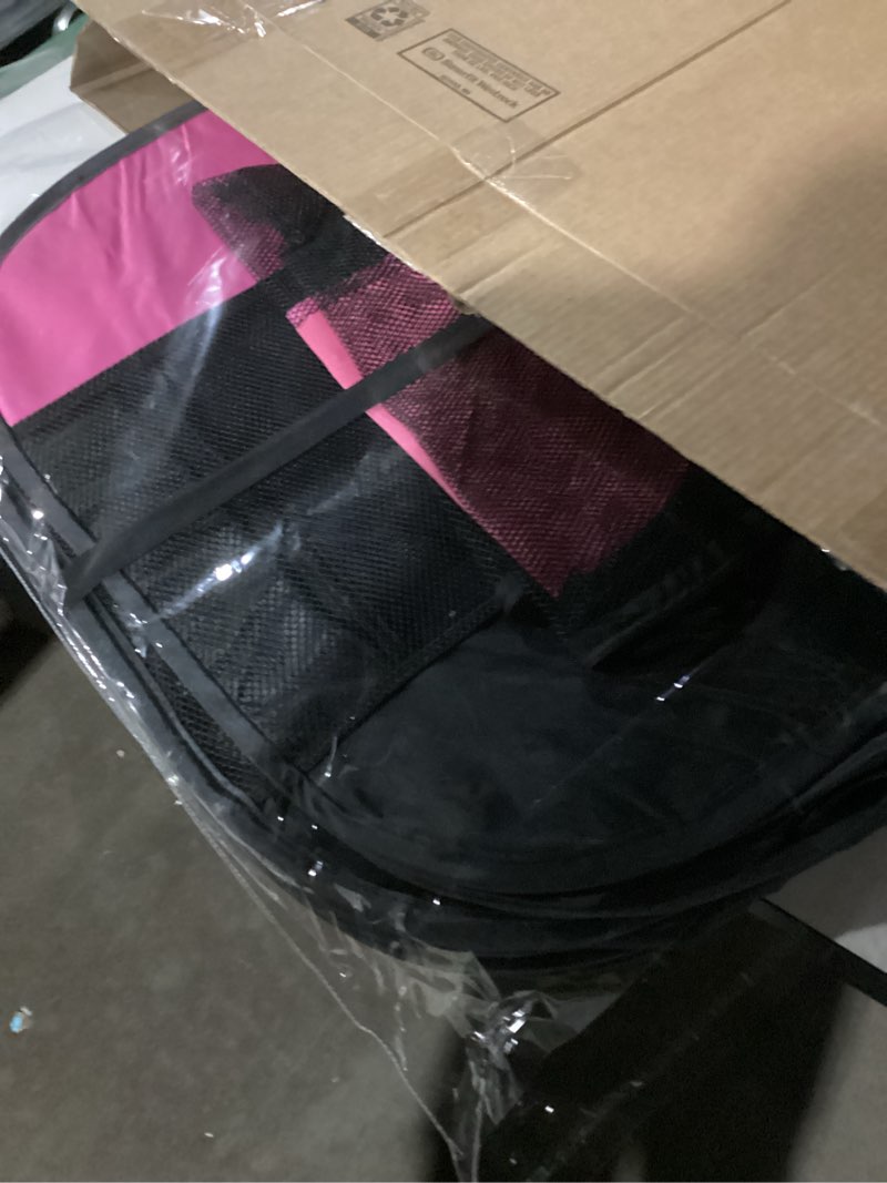 Condition photo showing Good Condition for Portable Large Pet Cat Playpen for Indoor Outdoor Cats, Foldable Big Dog Playpen Tent Kennel Crate with Cover Enclosed for House Puppy Travel Camping (Large Size, Pink) Pink L [44.8" x 44.8" x 23.5"]