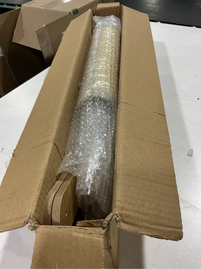 Condition photo showing Good Condition for Multi-Functional Wooden Cat Scratcher Bed for Small Pets & Cats, Durable Sisal Post with Cozy Napping Lounge, Indoor Furniture Protector