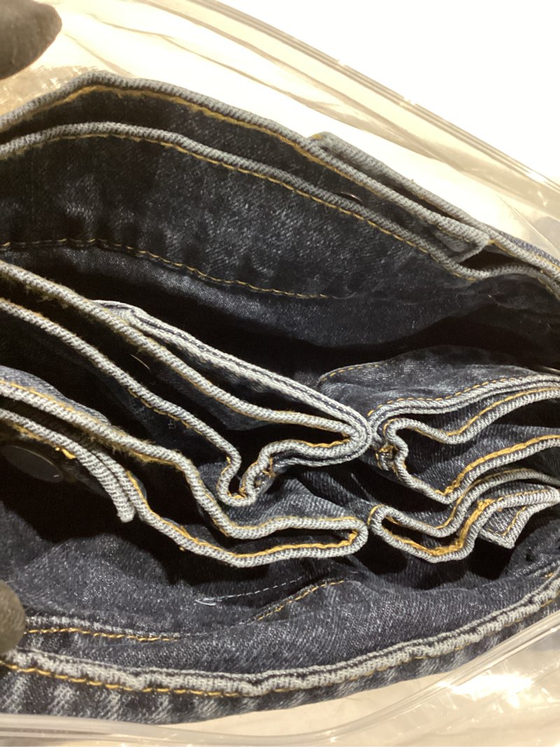 Condition photo showing Good Condition for denim jacket men vintage autumn and winter tops mens denim trucker jacket x-large black blue