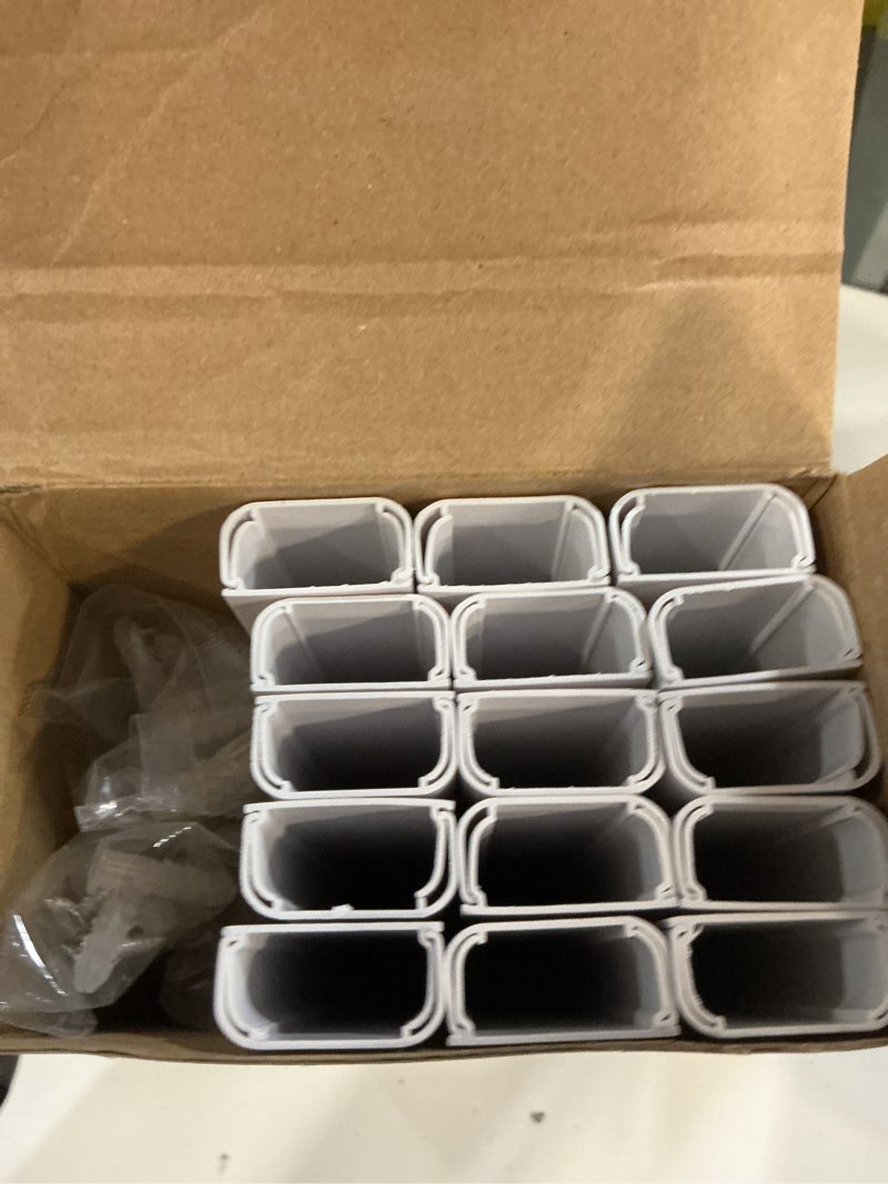 Condition photo showing Good Condition for delamu cord hider, 236in cable hider, cord covers for 3-4 wires on wall, wire covers for cords, wire hiders for tv on wall, easier setup cable cover cable management, w1.18 h0.63in, white 236in l x 1.18in w x 0.63in h white