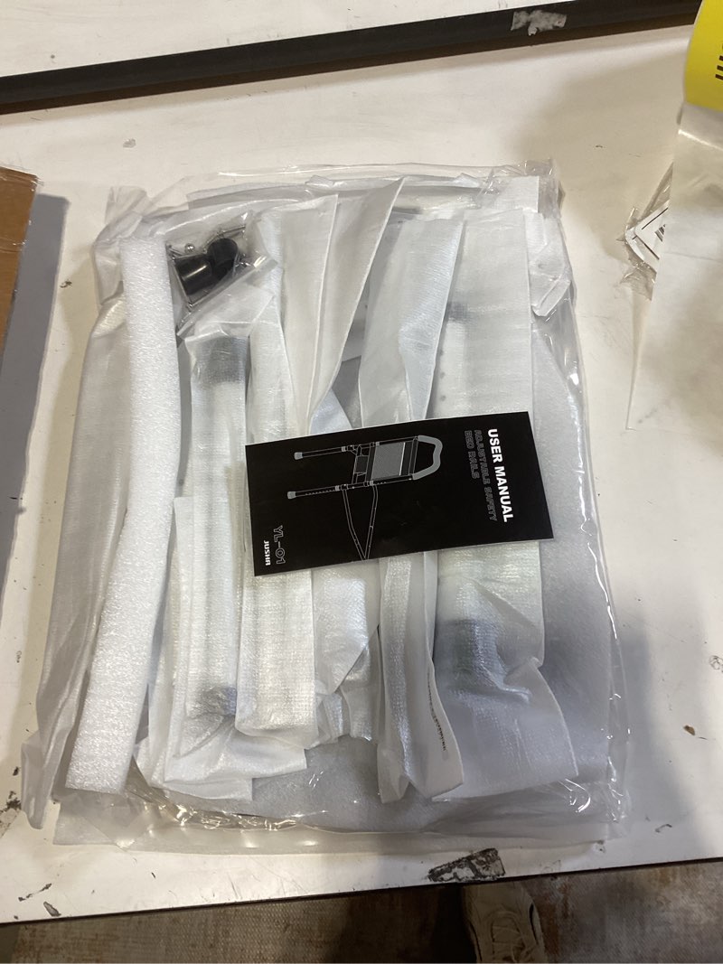 Condition photo showing New/Like New for adjustable safety bed rails with storage pocket for elderly adults, astm f3186-17 certified, non-slip ergonomic handle?assist handrail with retention strap, 350lbs capacity