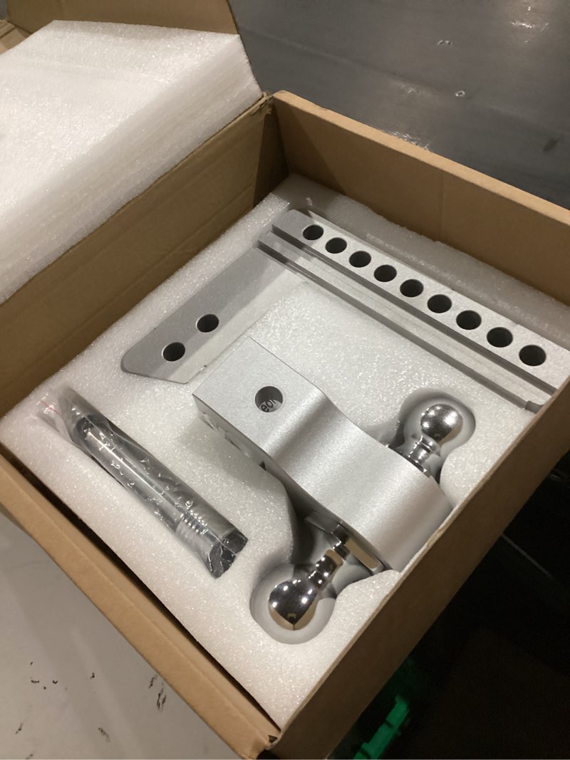 Condition photo showing Good Condition for Drop Hitch for 2.5 Inch Receiver, Vullteeon 8 Inch Adjustable Trailer Hitch Ball Mount, 18,500 LBS GTW, (2" & 2-5/16") Chrome Plated Steels Balls, Aluminum Tow Hitches with Two Anti-Theft Pins Locks