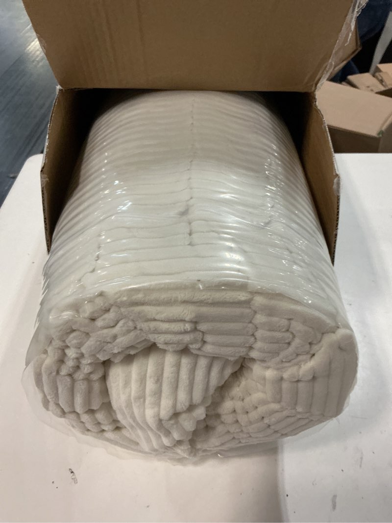 Condition photo showing New/Like New for wedge headboard pillow for bed, full dorm headboard support for sitting up reading, relaxing, removable washable corduroy cover, polyester and shredded foam filling, white full white-corduroy