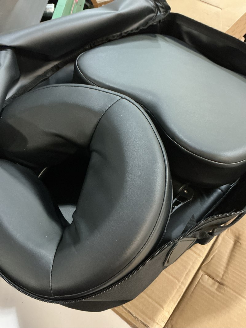 Condition photo showing Good Condition for udefineit 3 in 1 multifunctional portable face down cradle massage kit for desktop, massage bed & home mattress, deluxe adjustable headrest face pillow bracket for office sleeping nap rest c - black - upgraded 3 in 1