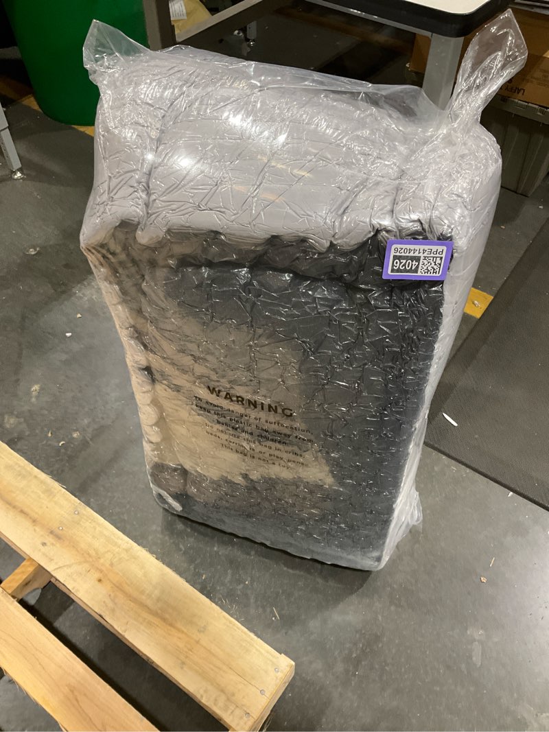 Condition photo showing Good Condition for maxyoyo 59" bean bag sofa couch, loveseat boneless couch in a box, upholstered small mini sofa with deep seating for living room bedroom office apartment, no assembly, dark grey loveseat dark grey